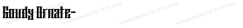 Goudy Ornate字体转换